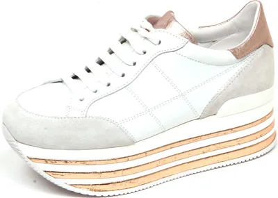 Produktbild von F4104 sneaker donna weiß/rosa HOGAN H349 Frau Schuhe