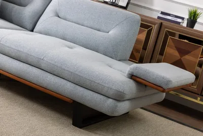 Produktbild von Modern Sofagarnitur 3+1 Sitzer Wohnzimmer Luxus Grau Couchgarnitur Sets