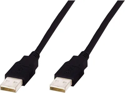 Image de DIGITUS USB 2.0 Anschlusskabel Typ A -A  St/St     1.8m,  sw