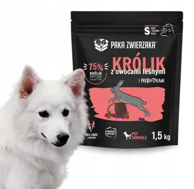 Zdjęcie produktu dla Paka Zwierzaka Królik z owocami leśnymi „L” 1,5kg