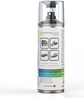 Produktbild von 1x AUPROTEC Lackspray Weiß glänzend AUPROPAINT GLOSS Sprühlack 400ml