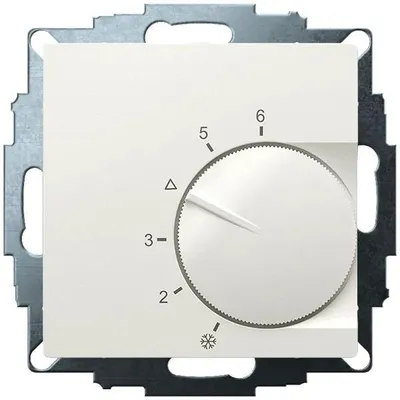 Produktbild von Eberle Raumthermostat UTE 1031, 5–30°C, 230V, Wechsler, 10A/5A, RAL 9010, 55x55mm, 1 Stk.