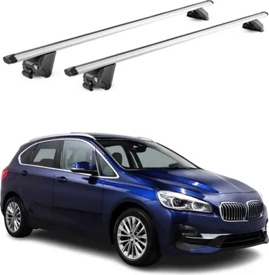 Produktbild von Dachträger für BMW 2er Active Tourer F45 2014-2021 100kg Alu Silber 2x ABE