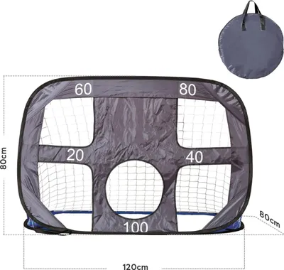 Produktbild von Torwand inkl. Tragetasche, Pop-Up-Tor, Fußball, 2 in 1