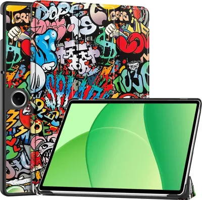 Produktbild von OPPO Pad SE Hülle - Coverup Tri-Fold Ständer Klapphülle mit Schlaf/Wach-Funktion - Graffiti
