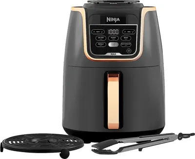 Produktbild von NINJA Heißluftfritteuse MAX 5in1 Airfryer Heissluftfritteuse XXL 5,2L Fritteuse 60 min Timer, 1750,00 W, Friteuse Heißluftfritteuse Fettfrei Heißluft