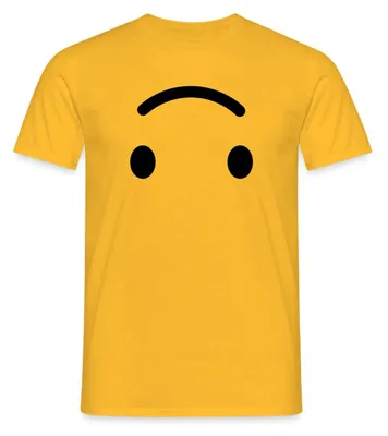 Produktbild von Spreadshirt Emoticon Auf Dem Kopf Kostüm Karneval Gruppenkostüm Männer T-Shirt, XXL, Gelb