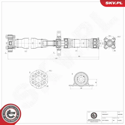 Produktbild von ESEN SKV Kardanwelle Gelenkwelle Achsantrieb Hinten 76SKV083