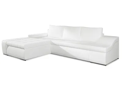 Produktbild von NABBI Ecksofa mit Zersetzung u Lagerraum Oristano L - Weiß