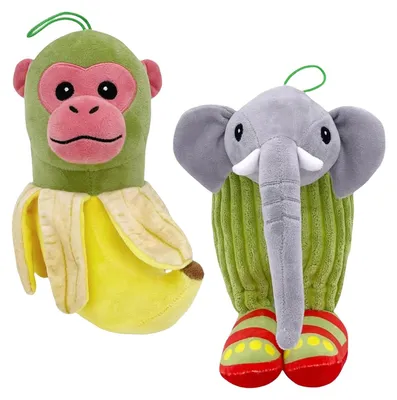 Immagine prodotto di Set di 2 peluche, perfetti per divertirsi e giocare con i bambini