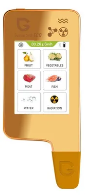 6-in-1 Nitrat-Tester, Geigerzähler, TDS-Messgerät, Gold