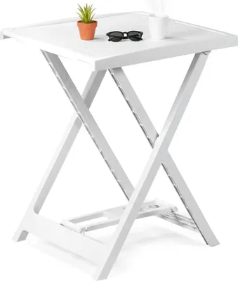 Immagine prodotto di Ohatchee - Tavolo da Esterno, 60x47x65h cm Bianco, 2 Posti  Italy