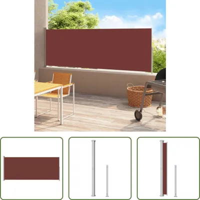 Produktbild von The Living Store Seitenmarkise Ausziehbar 220x500 cm Braun