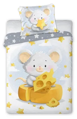 Produktbild von Babybettwäsche 100x135 Kuschelmaus