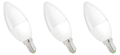 Produktbild von Spectrum E14 LED Kerzenlampe 6W 520lm 3000K Warmweiß 230V 3 Stück