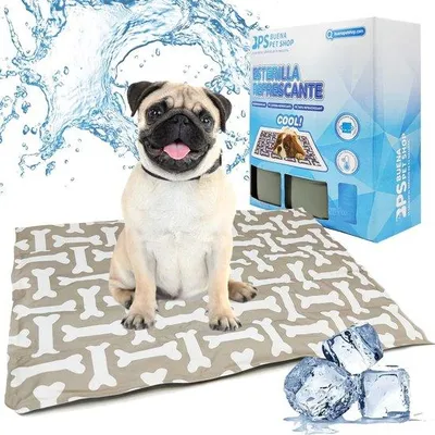Produktbild von Famanu Kühlmatte für Hunde und Katzen - Selbstkühlende Decken für Haustiere im Sommer - 3 Größen verfügbar (S, M, L)