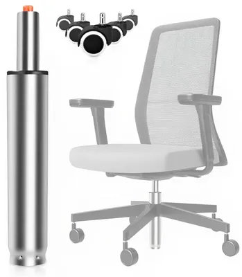 Obrázok produktu pre Plynulý mechanizmus pre kancelárske stoličky, nosnosť 1000 kg, nastaviteľná výška od 250 mm do 345 mm, s 5 kolieskami