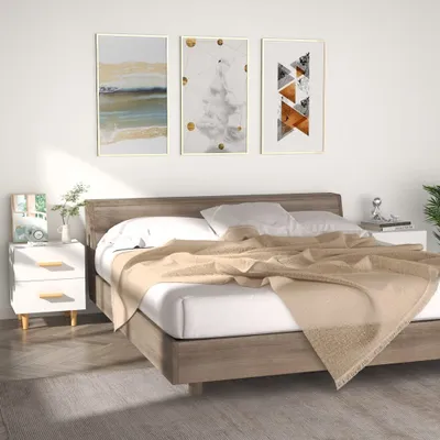 Obrázek produktu pro Maison Exclusive - Noční stolky 2 ks. Bílé 40x35x47,5 cm