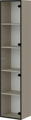 Produktbild von MIRJAN24 Glasvitrine Govi 168 mit eins Drehtüren (Farbe: Cashmere)