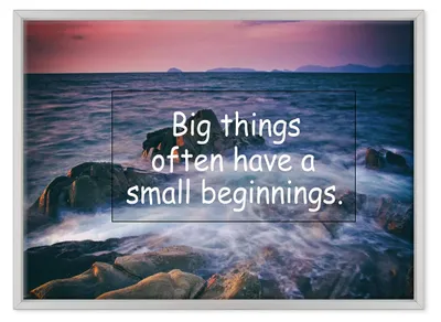 Productafbeelding van Ingelijste Canvasafbeelding met Inspirerend Citaat