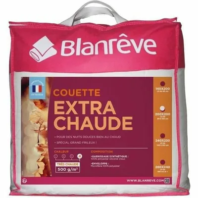 Immagine prodotto di Blanreve cuscino doppio, cald, microfibra, alb, 200x200cm, 200x200cm