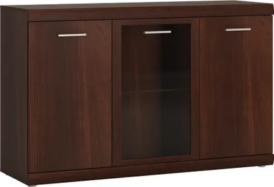 Produktbild von Sideboard Vitrine 140 cm Nussbaum IMPERIA-129