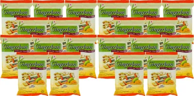 Produktbild von [ 20x 125g ] AGEL Ingwer Bonbons mit Mango-Geschmack / Ginger Candy with Mango Flavor