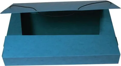 Obrázek produktu pro Prešpánový box na spisy s gumičkou A4, modrý