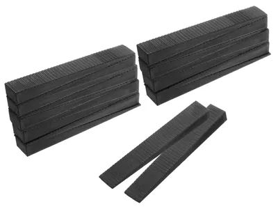 Möbelausgleichskeile 20 Stück, schwarz, Kunststoff, 80x13x8 mm