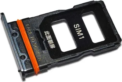 Produktbild von Simkartenhalter passend für Xiaomi 12 (2201123G), Dual-Nano-SIM, Originalersatz, Grau