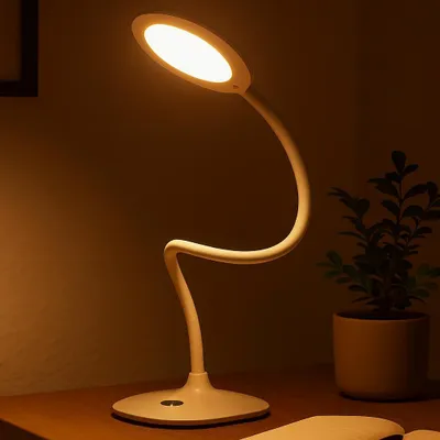 Obrázek produktu pro Noční LED stolní lampa školní na stůl pro učení, práci bílá