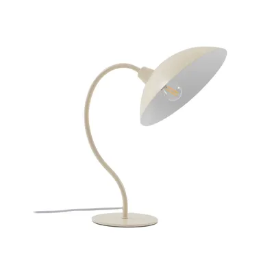 Produktbild von Lucande Tischleuchte Arvadon, beige, Metall, 42,75 cm hoch