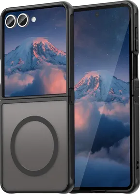 Produktbild von Matte Case Magsafe für Samsung Galaxy Z Flip 7 Schutzhülle Kratzfest Passgenau in Schwarz