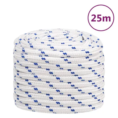 Zdjęcie produktu dla vidaXL Lina jachtowa biała 20 mm 25 m polipropylenowa