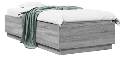 Immagine prodotto di Struttura letto Sonoma grigia 80 x 200 cm in materiale derivato dal legno
