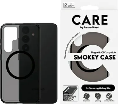 Image de Etui Care By Panzerglass Flagship Qi Case Na Samsung Galaxy S24 - Czarne
