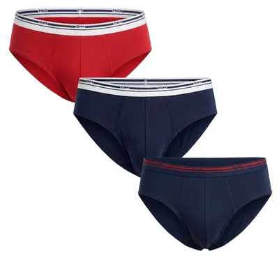 Produktbild von DIM 3er-Pack Herren-Baumwollslips, klassische Farben, D309BB