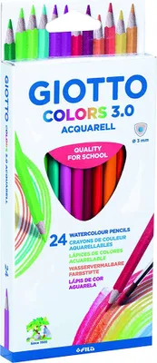 Zdjęcie produktu dla Ołówek Giotto Colors Acquarell 3.0 F277200 24 sztuki, jeden rozmiar