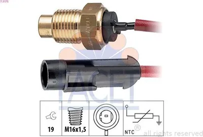 Produktbild von FACET 7.3175 Kühlmitteltemperatursensor für FIAT CINQUECENTO (170)