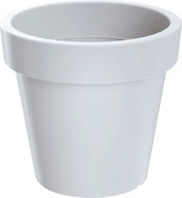 Produktbild von Prosperplast Blumentopf aus Kunststoff, weiß, 35 cm x 31,8 cm, 18,8 l, wasserdicht, frostsicher, witterungsbeständig, schlagfest, matt, für Innen- und Außenbereich, Serie Lofly