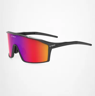 Produktbild von TRYIT Sport- & Fahrradbrille | Schwarz | polarisierte Brille mit UV-Schutz | leichte Performance-Brille für Radfahren, Sport & Outdoor | Uni