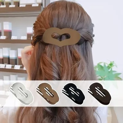 Produktbild von Flache Haarclips für Damen, 4 Stück, mit starkem Halt für dickes, mitteldickes und dünnes Haar
