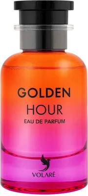 A bottle of Golden Hour Eau de Parfum by Volaré.