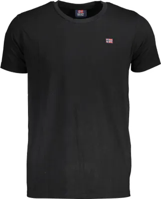 Produktbild von Schwarzes Herren Kurzarm T-Shirt - Stilvolles Norwegen 1963 Design