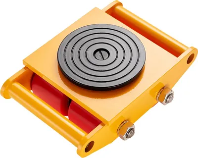Produktbild von Panzerrollen 6T Transportfahrwerk 280x210x105mm Transportrollen aus Kohlenstoffstahl Industrieroller mit 4 PolyurethanRichtungsräder Roller Ф 135x9mm Drehplatte Möbeltransporthilfe Transportroller