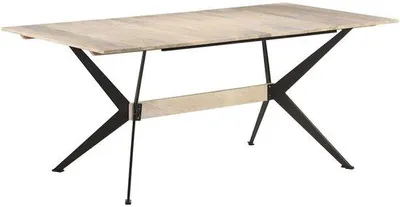 Productafbeelding van Eettafel massief hout - 180x90x76 cm - Rechthoekig