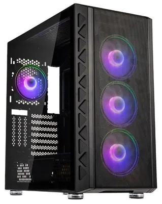Produktbild von Kolink Citadel Mesh ARGB Midi Tower Nero 4x ARGB-Lüfter