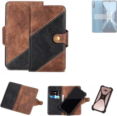Produktbild von K-S-Trade Handyhülle Schutzhülle Bookstyle Case kompatibel mit Lava X2 Klapphülle Cover Hülle Schutztasche 1x