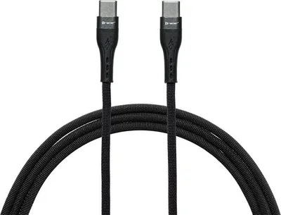 Obrázok produktu pre Kábel TRACER typu C - typu C 1 m čierny