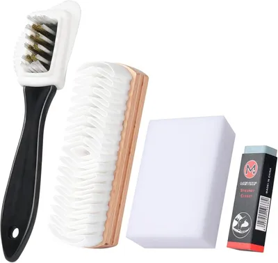 Produktbild von Schuhbürsten Set 4-teilig, für Wildlederschuhe, Holz, Nubuk, Schuhpflege